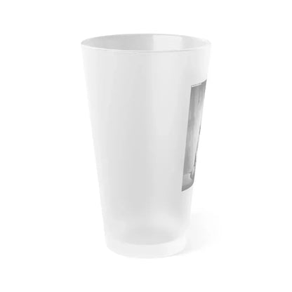 Bettie Page #150 (Vintage Female Icon) Frosted Pint Glass 16oz - Go Mug Yourself