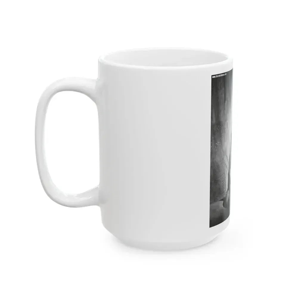 Bettie Page #150 (Vintage Female Icon) White Coffee Mug - Go Mug Yourself