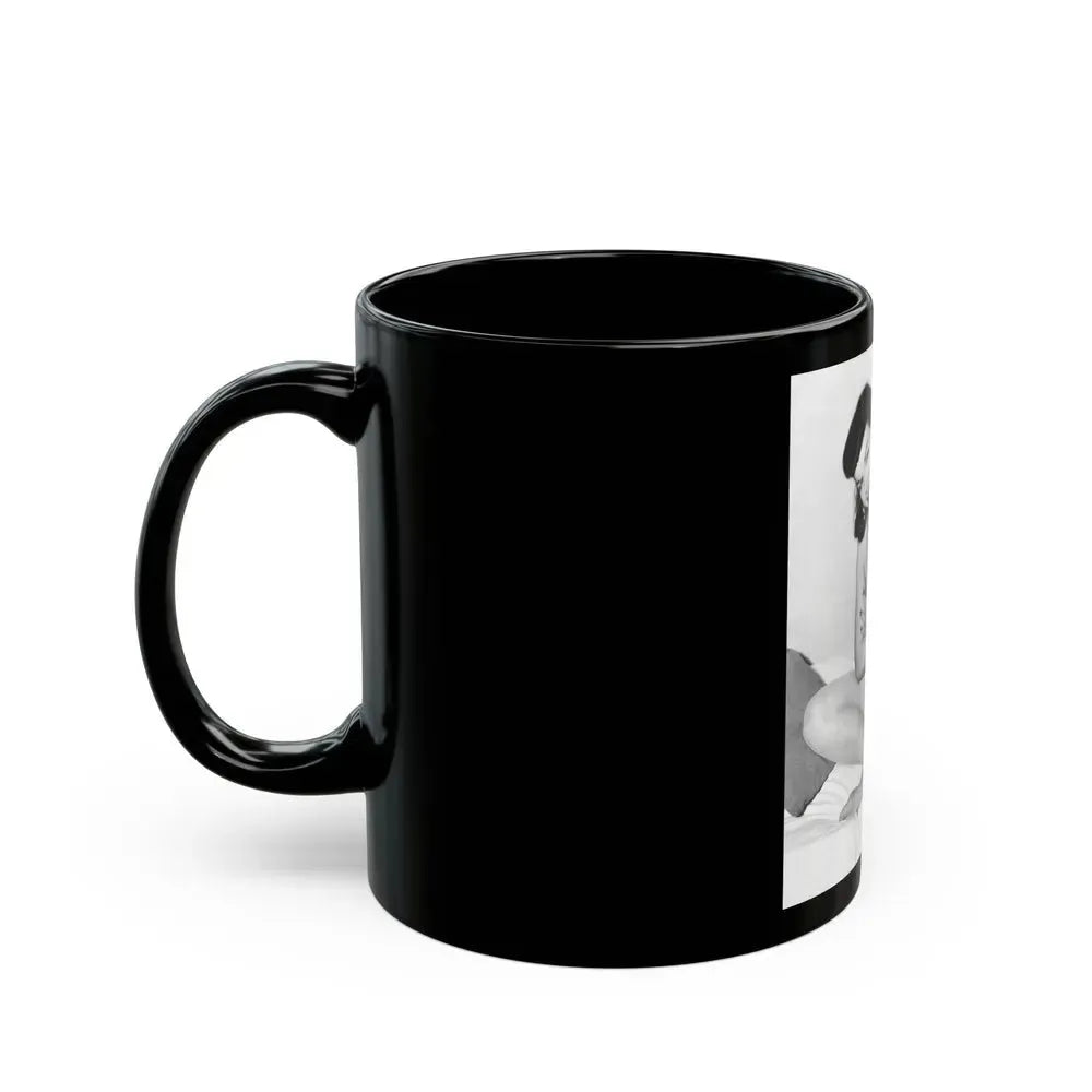 Bettie Page #151 (Vintage Female Icon) Black Coffee Mug - Go Mug Yourself