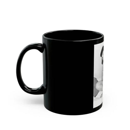 Bettie Page #151 (Vintage Female Icon) Black Coffee Mug - Go Mug Yourself