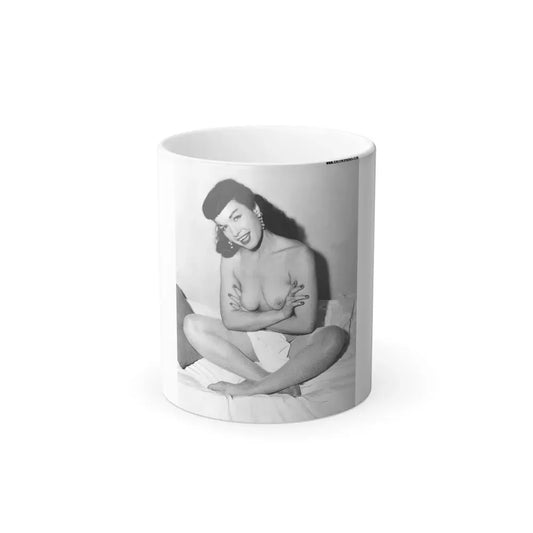 Bettie Page #151 (Vintage Female Icon) Color Changing Coffee Mug 11oz - Go Mug Yourself