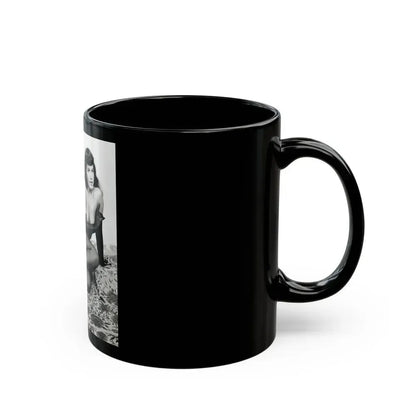Bettie Page #152 (Vintage Female Icon) Black Coffee Mug - Go Mug Yourself