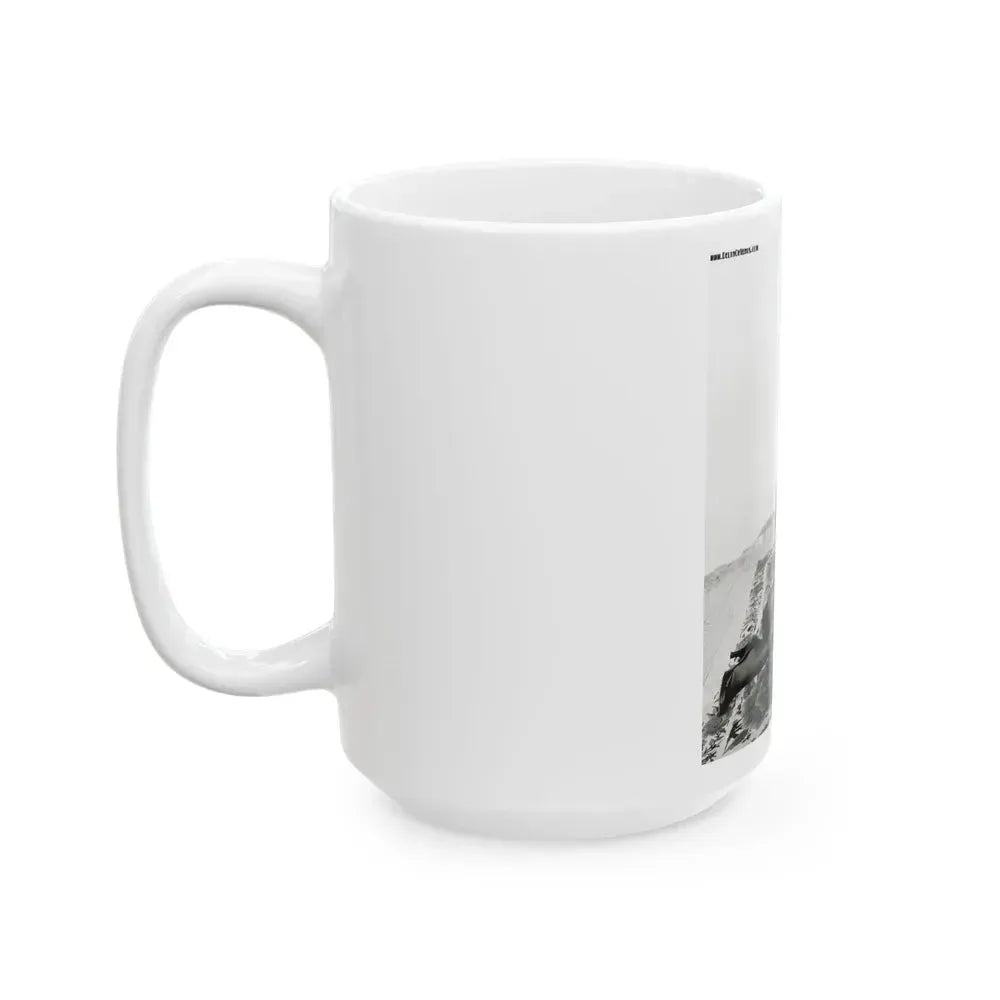 Bettie Page #152 (Vintage Female Icon) White Coffee Mug - Go Mug Yourself