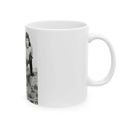Bettie Page #152 (Vintage Female Icon) White Coffee Mug - Go Mug Yourself