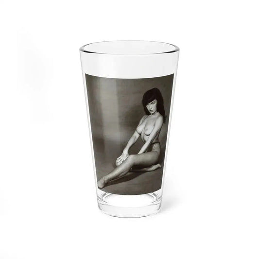Bettie Page #153 1 (Vintage Female Icon) Pint Glass 16oz 16oz - Go Mug Yourself