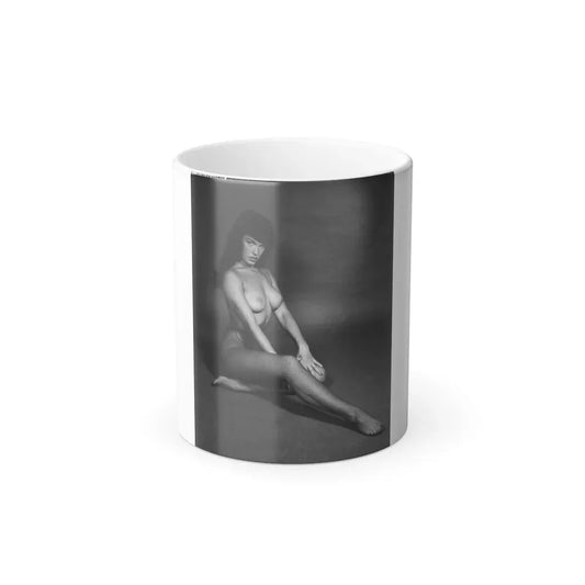 Bettie Page #153 (Vintage Female Icon) Color Changing Coffee Mug 11oz - Go Mug Yourself