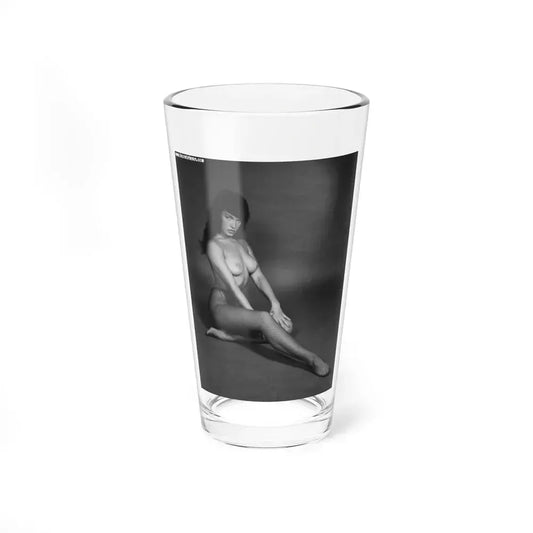 Bettie Page #153 (Vintage Female Icon) Pint Glass 16oz 16oz - Go Mug Yourself