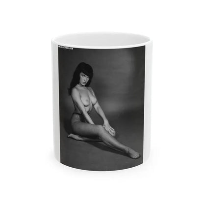Bettie Page #153 (Vintage Female Icon) White Coffee Mug 11oz - Go Mug Yourself