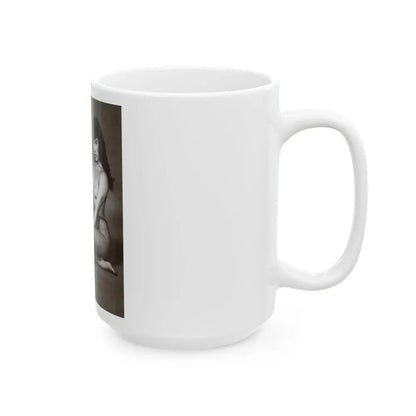 Bettie Page #153_1 (Vintage Female Icon) White Coffee Mug - Go Mug Yourself