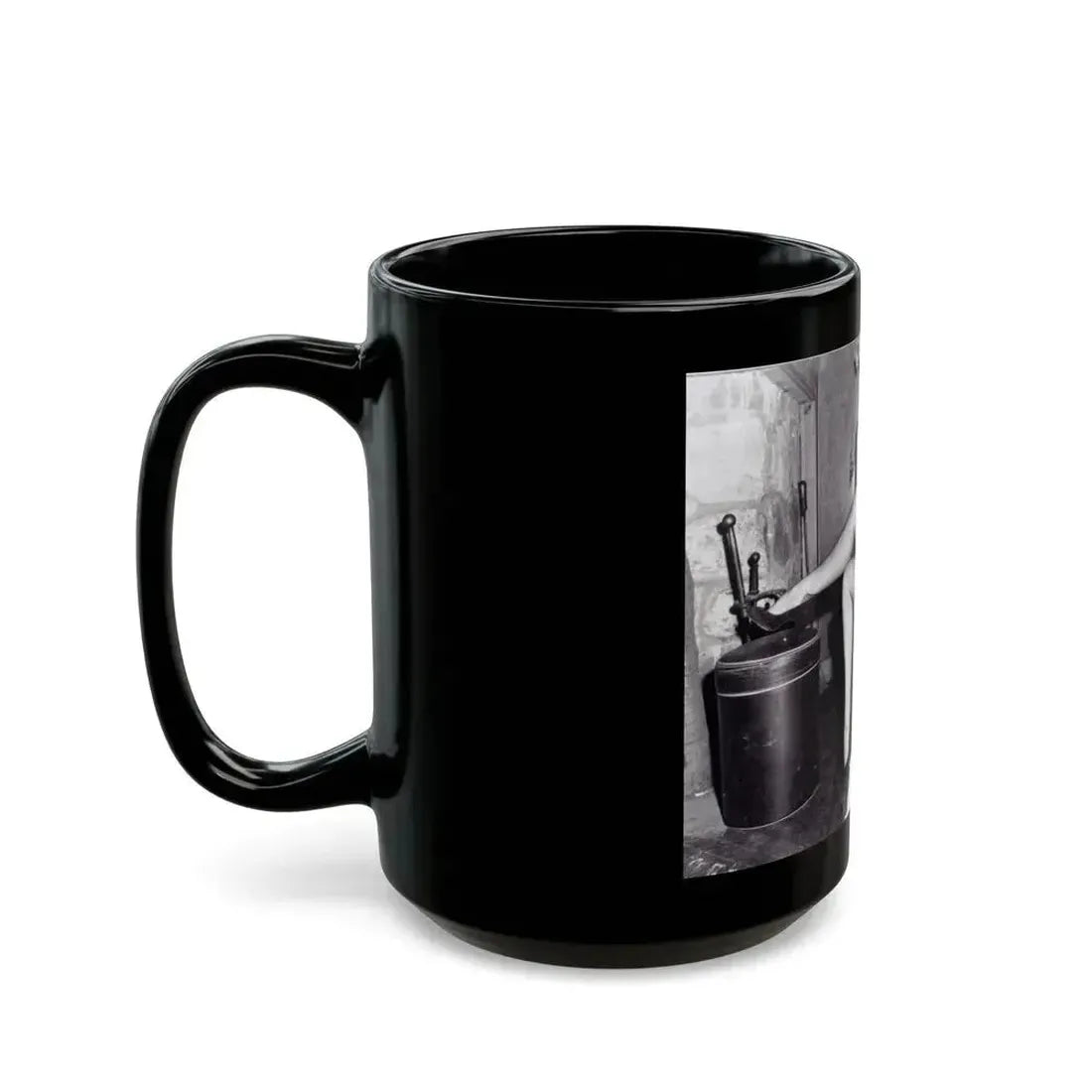 Bettie Page #154 (Vintage Female Icon) Black Coffee Mug - Go Mug Yourself