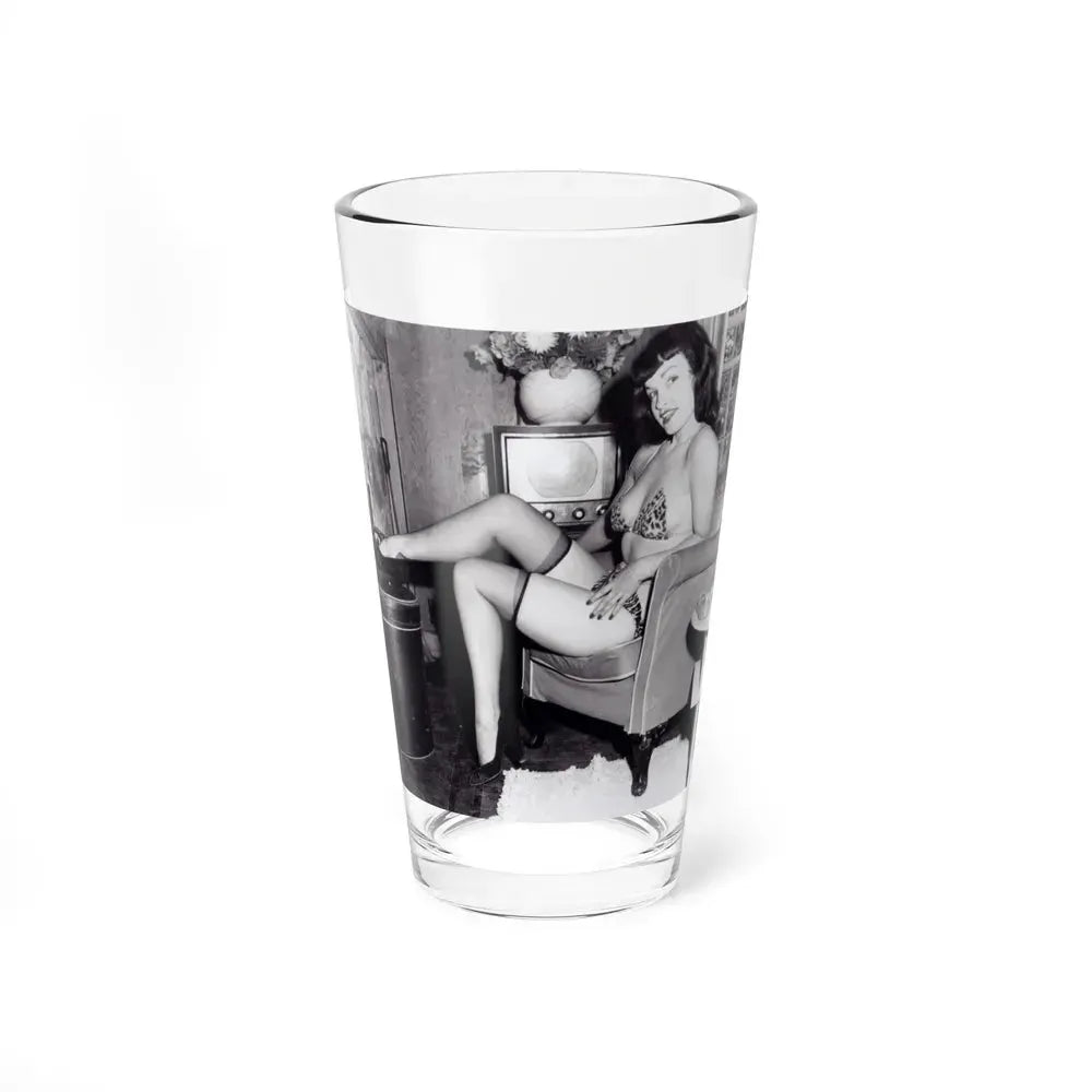 Bettie Page #154 (Vintage Female Icon) Pint Glass 16oz 16oz - Go Mug Yourself