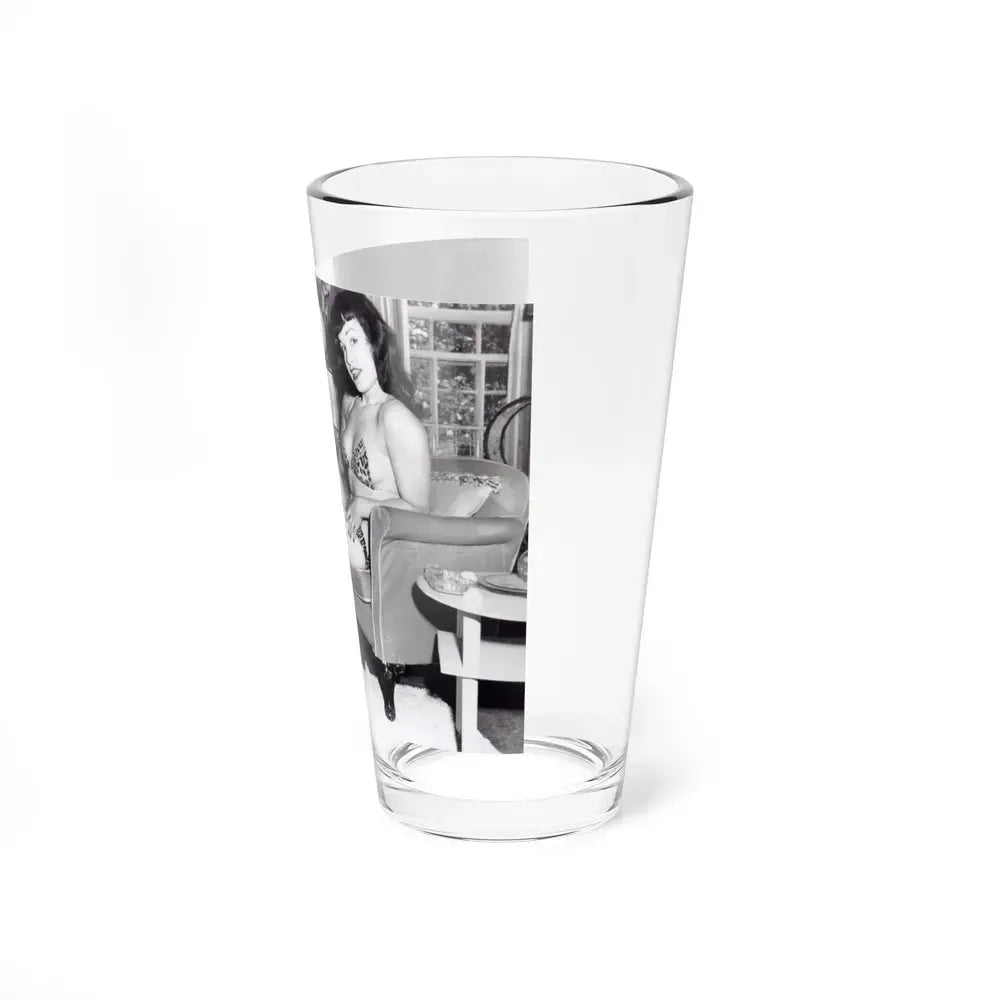 Bettie Page #154 (Vintage Female Icon) Pint Glass 16oz - Go Mug Yourself