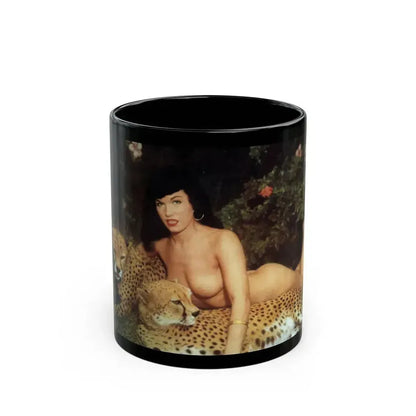 Bettie Page #156 (Vintage Female Icon) Black Coffee Mug 11oz - Go Mug Yourself