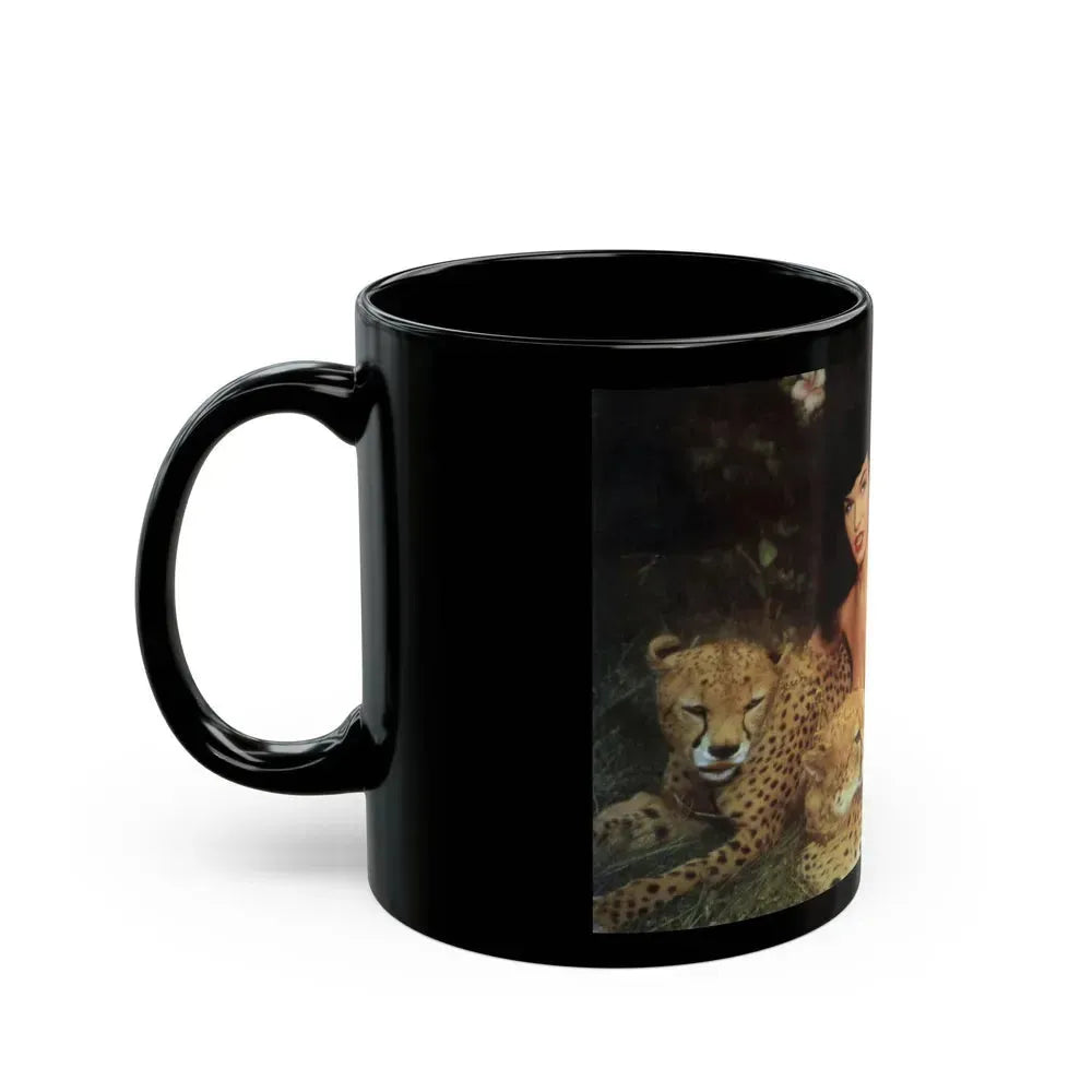 Bettie Page #156 (Vintage Female Icon) Black Coffee Mug - Go Mug Yourself