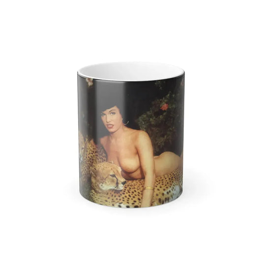 Bettie Page #156 (Vintage Female Icon) Color Changing Coffee Mug 11oz - Go Mug Yourself