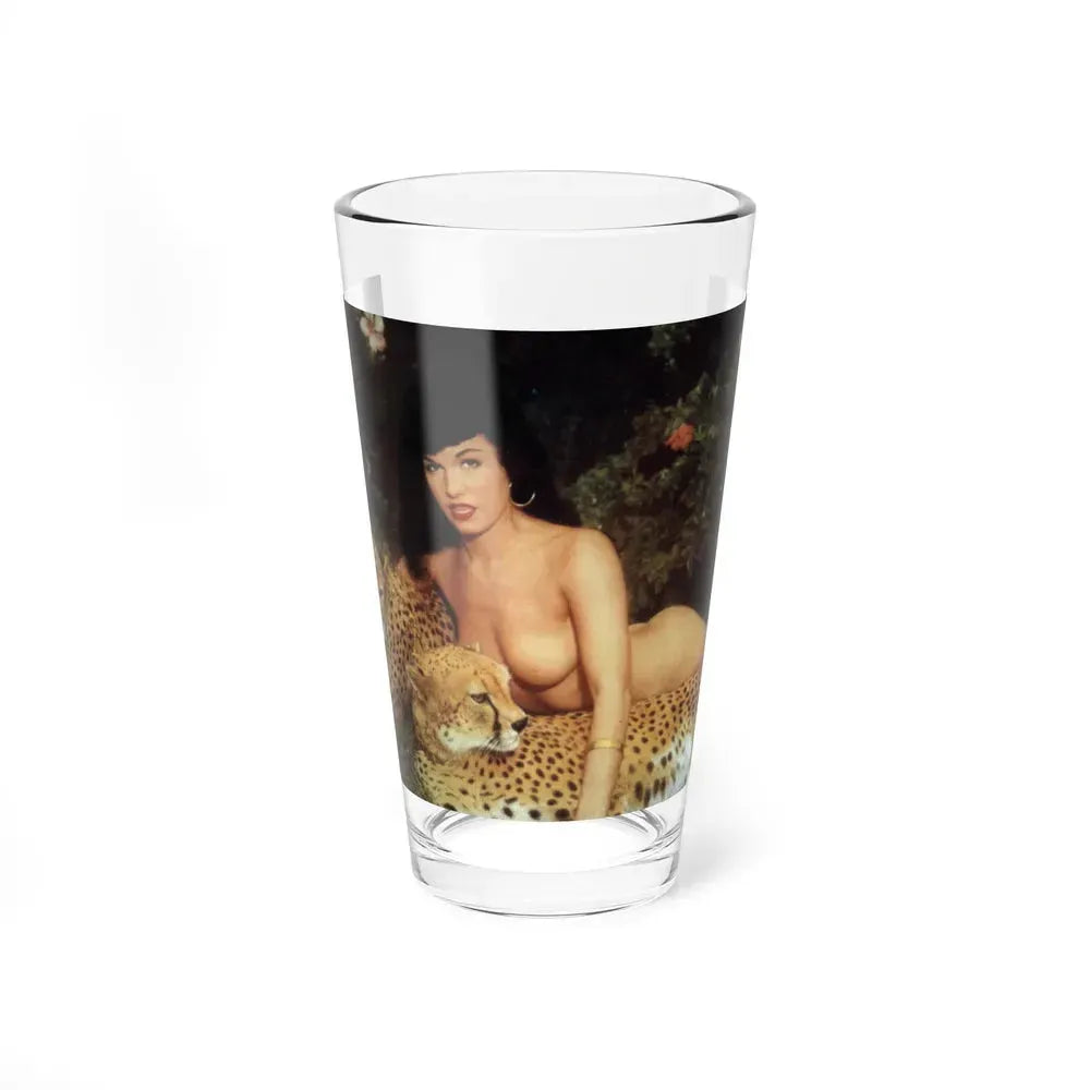 Bettie Page #156 (Vintage Female Icon) Pint Glass 16oz 16oz - Go Mug Yourself
