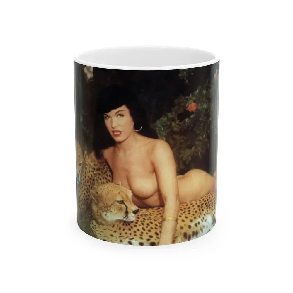 Bettie Page #156 (Vintage Female Icon) White Coffee Mug 11oz - Go Mug Yourself