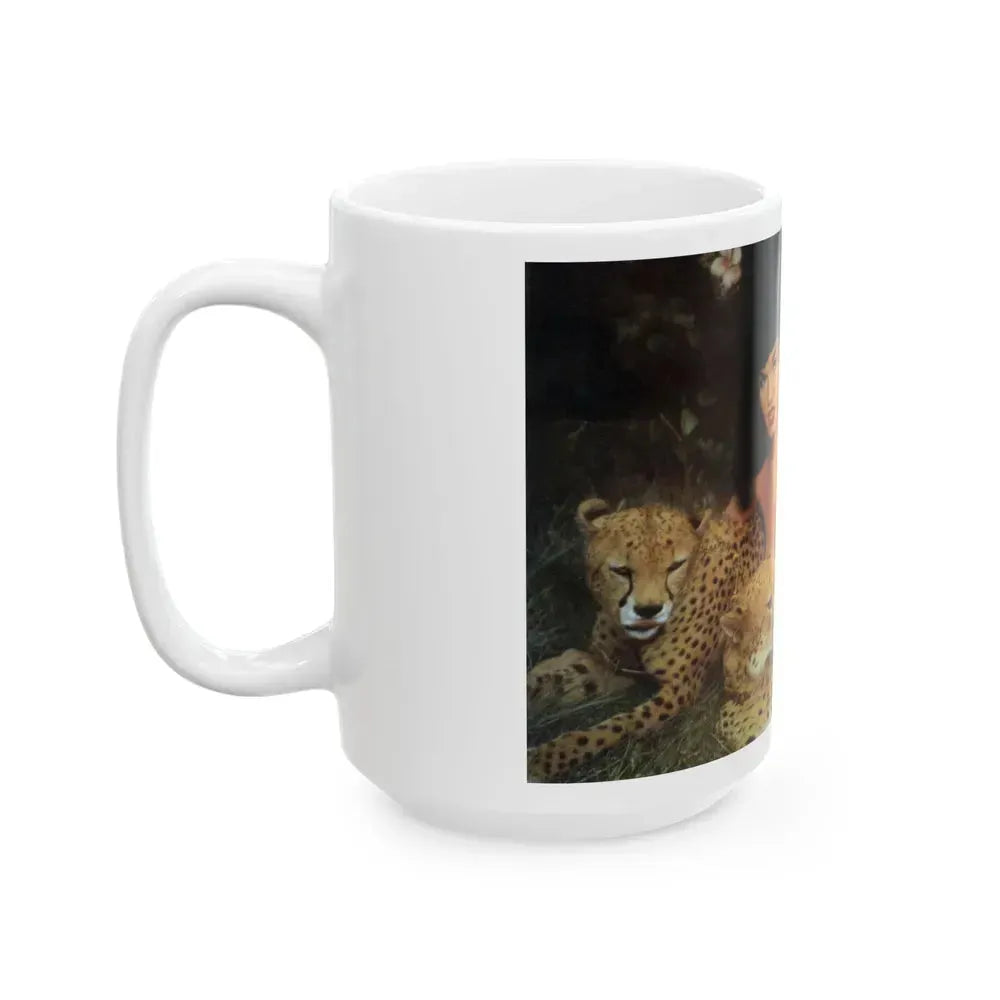 Bettie Page #156 (Vintage Female Icon) White Coffee Mug - Go Mug Yourself