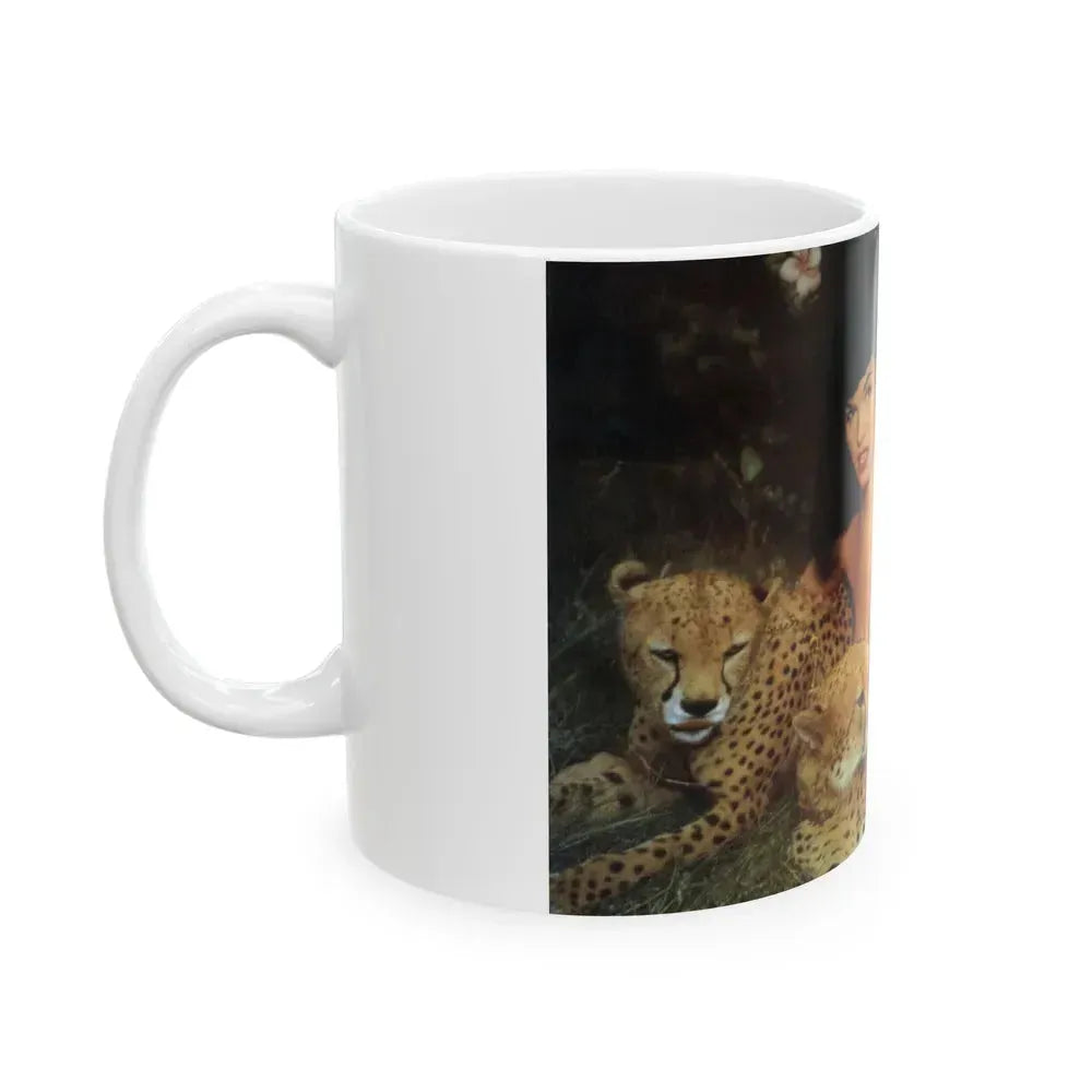 Bettie Page #156 (Vintage Female Icon) White Coffee Mug - Go Mug Yourself