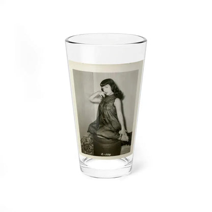 Bettie Page #157 (Vintage Female Icon) Pint Glass 16oz 16oz - Go Mug Yourself