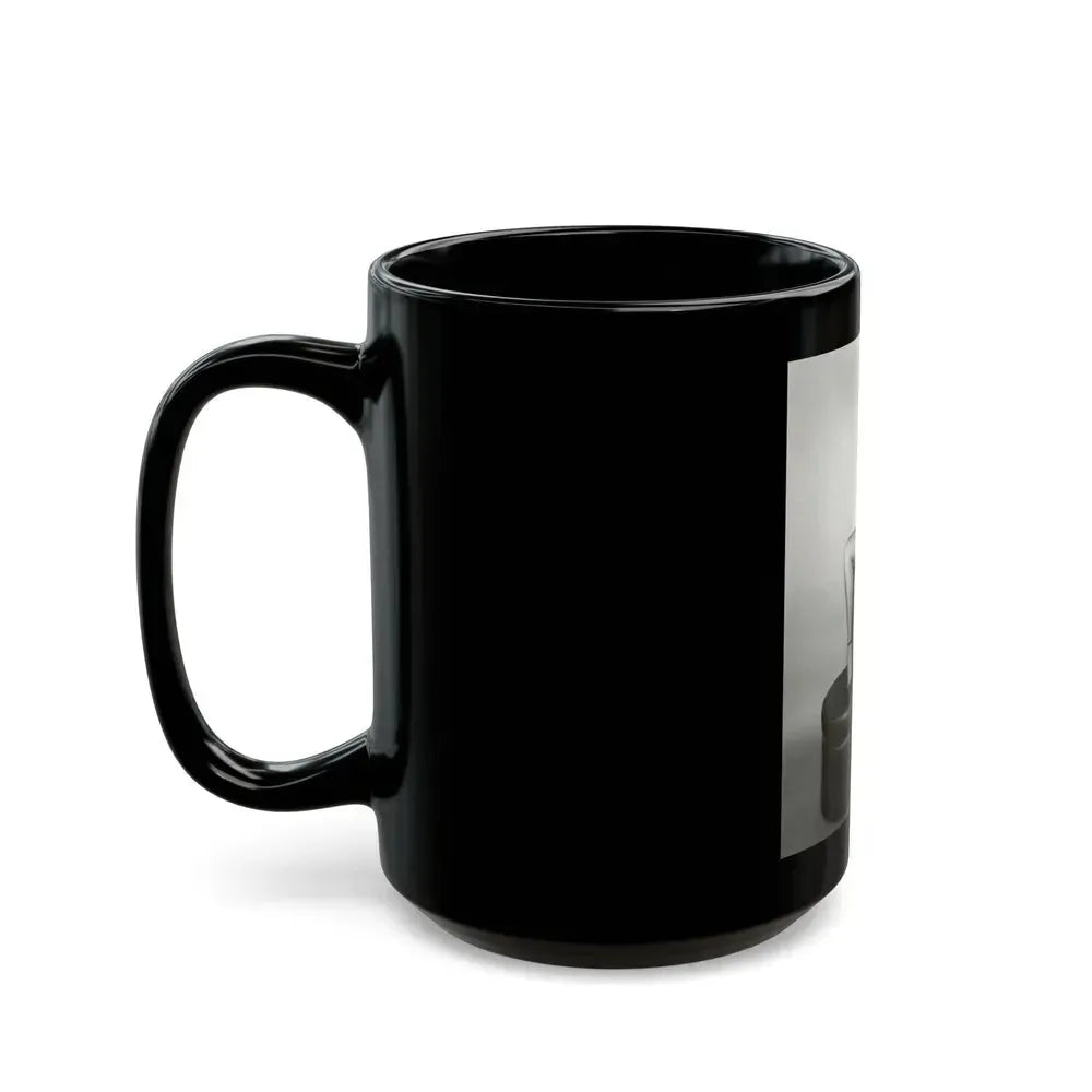 Bettie Page #159 (Vintage Female Icon) Black Coffee Mug - Go Mug Yourself