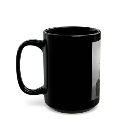 Bettie Page #159 (Vintage Female Icon) Black Coffee Mug - Go Mug Yourself