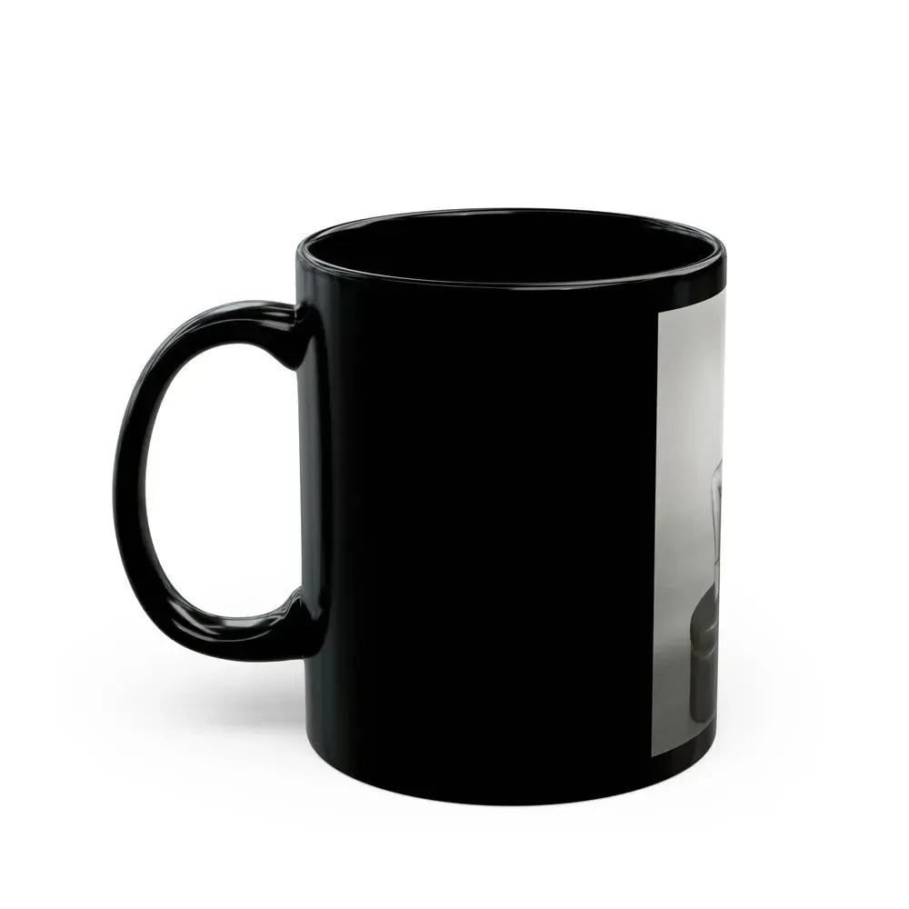 Bettie Page #159 (Vintage Female Icon) Black Coffee Mug - Go Mug Yourself