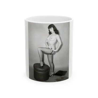 Bettie Page #159 (Vintage Female Icon) White Coffee Mug 11oz - Go Mug Yourself