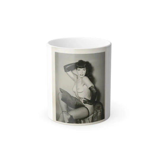 Bettie Page #164 (Vintage Female Icon) Color Changing Coffee Mug 11oz - Go Mug Yourself