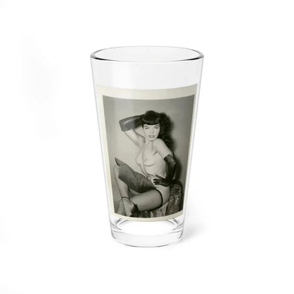 Bettie Page #164 (Vintage Female Icon) Pint Glass 16oz 16oz - Go Mug Yourself