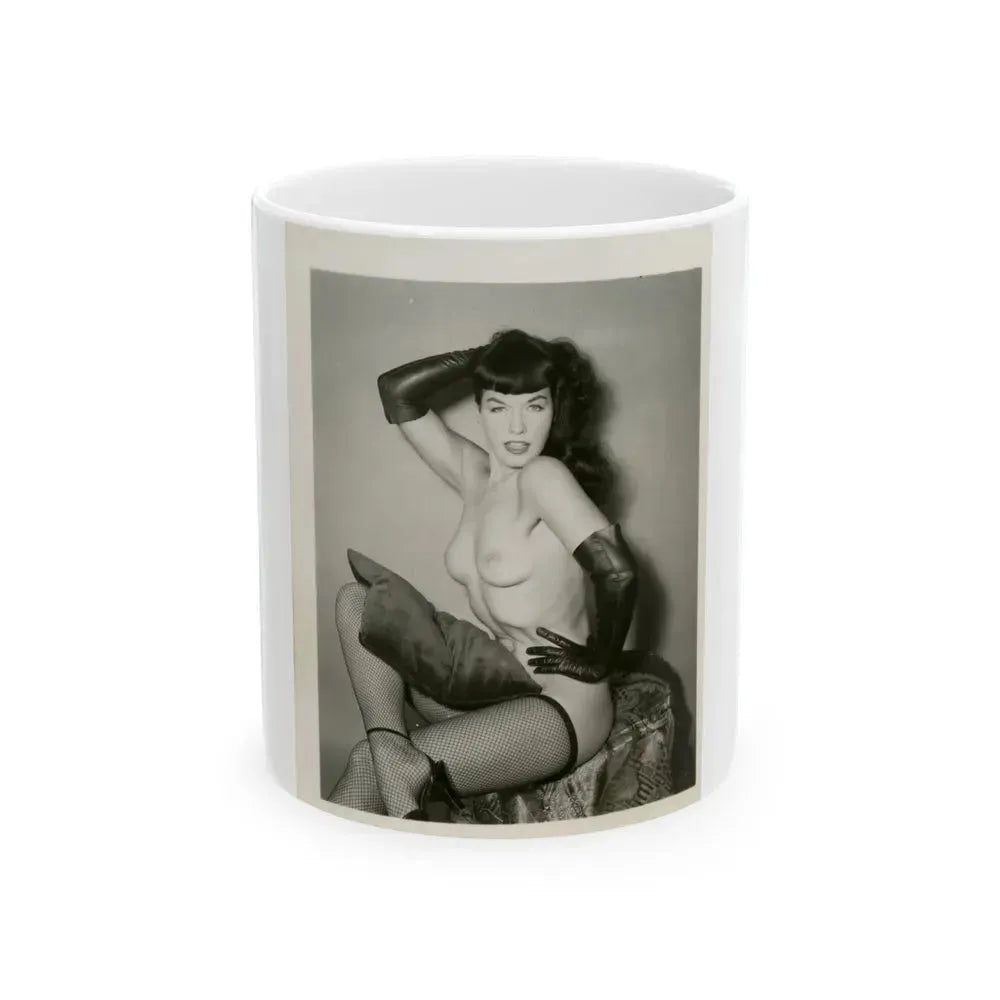Bettie Page #164 (Vintage Female Icon) White Coffee Mug 11oz - Go Mug Yourself