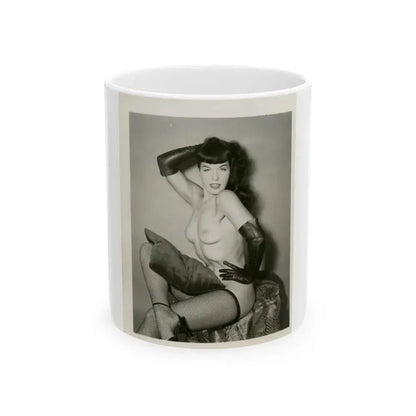 Bettie Page #164 (Vintage Female Icon) White Coffee Mug 11oz - Go Mug Yourself