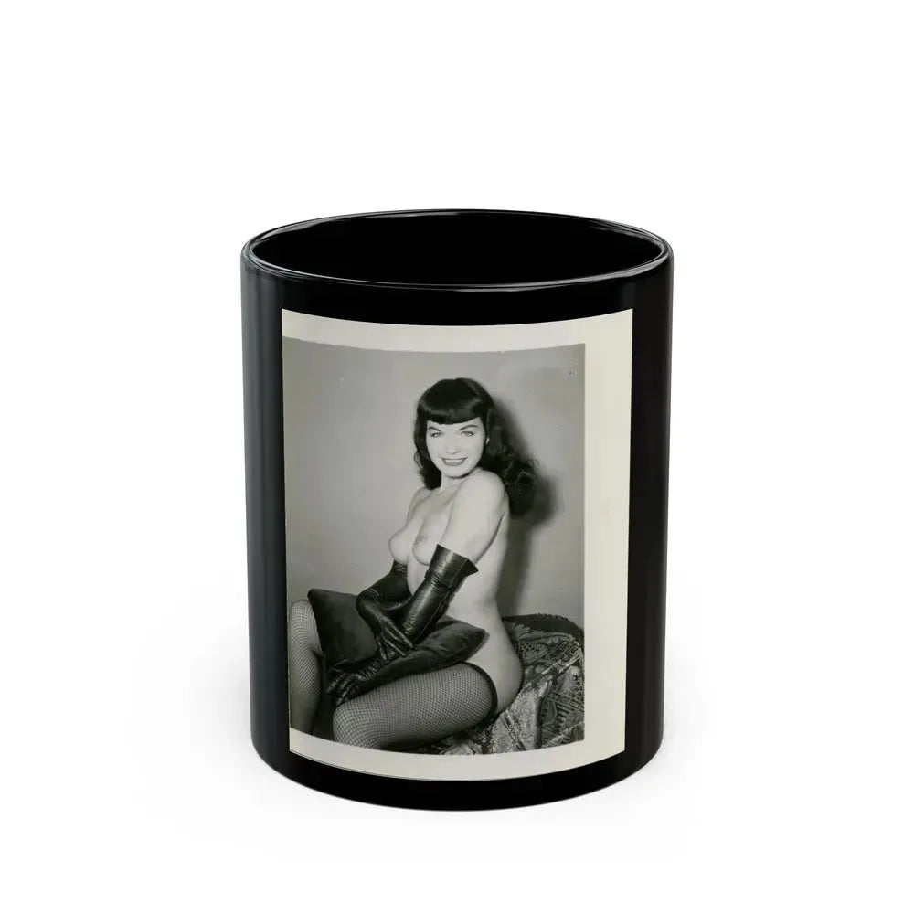 Bettie Page #165 (Vintage Female Icon) Black Coffee Mug 11oz - Go Mug Yourself