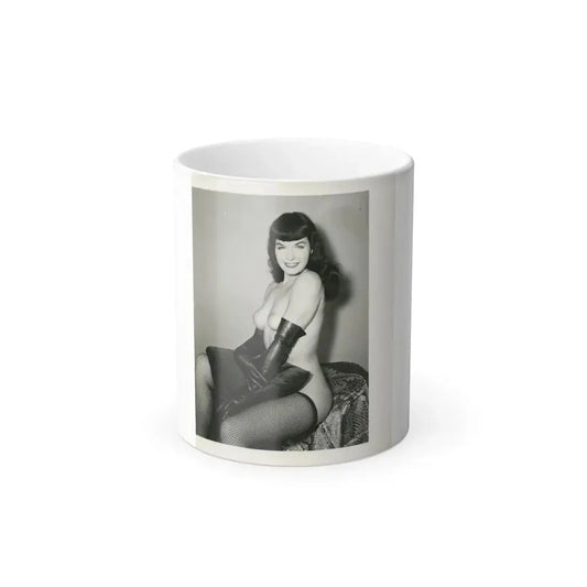Bettie Page #165 (Vintage Female Icon) Color Changing Coffee Mug 11oz - Go Mug Yourself