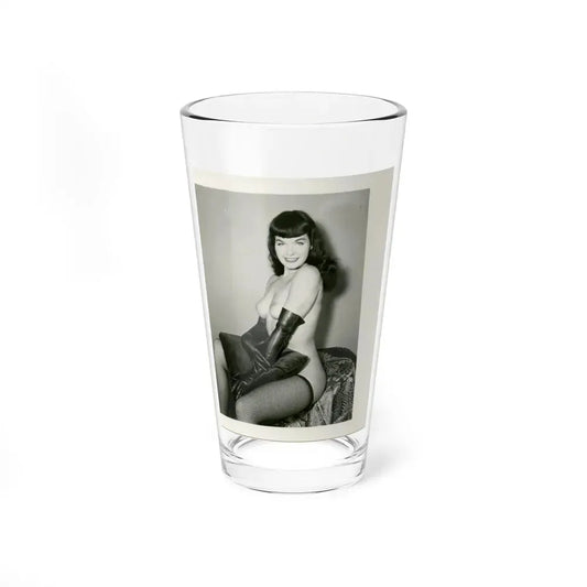 Bettie Page #165 (Vintage Female Icon) Pint Glass 16oz 16oz - Go Mug Yourself