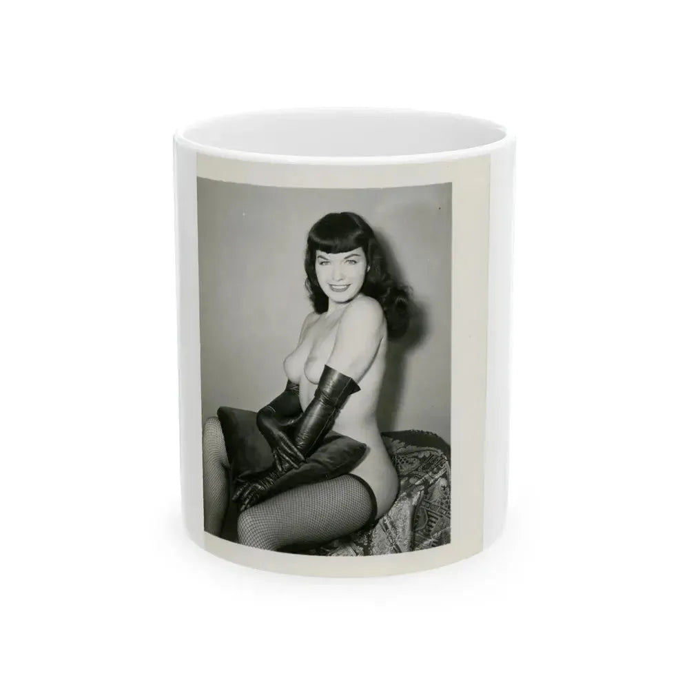 Bettie Page #165 (Vintage Female Icon) White Coffee Mug 11oz - Go Mug Yourself