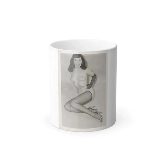 Bettie Page #168 (Vintage Female Icon) Color Changing Coffee Mug 11oz - Go Mug Yourself