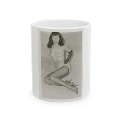 Bettie Page #168 (Vintage Female Icon) White Coffee Mug 11oz - Go Mug Yourself