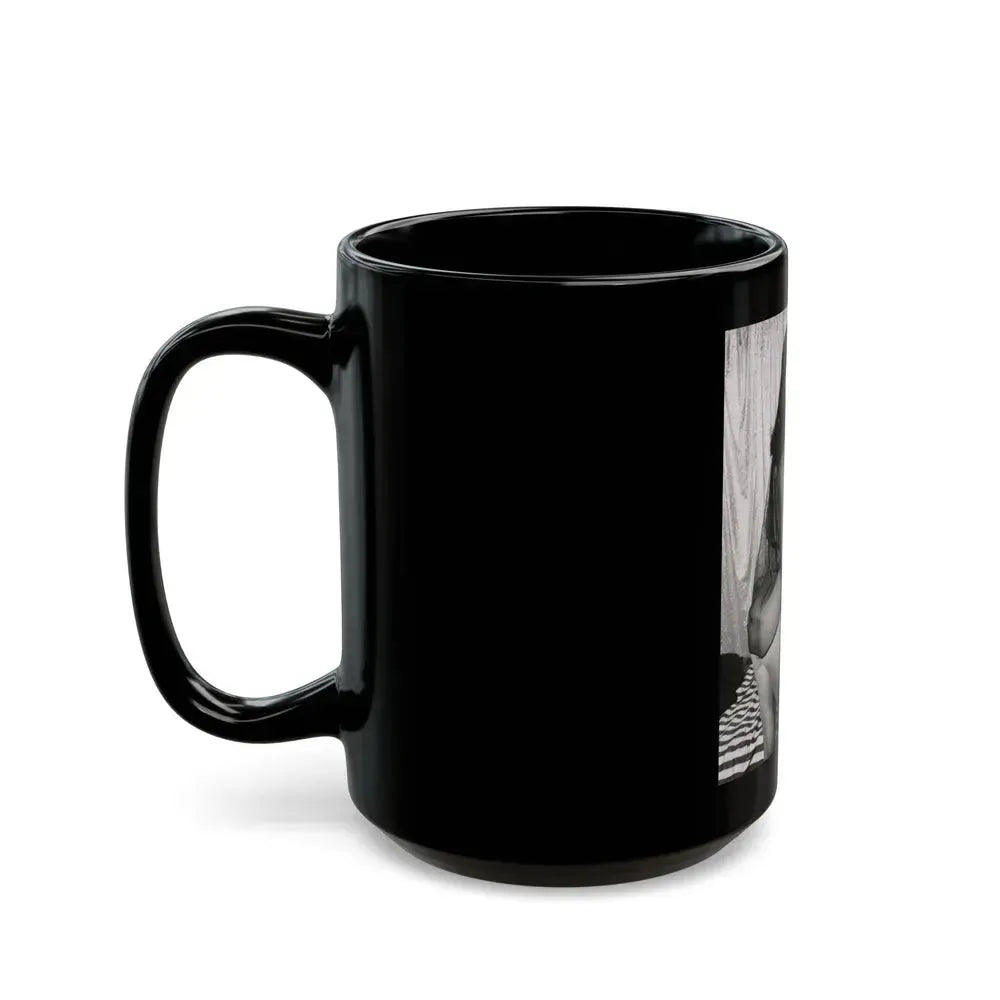 Bettie Page #169 (Vintage Female Icon) Black Coffee Mug - Go Mug Yourself