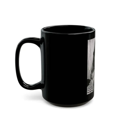 Bettie Page #169 (Vintage Female Icon) Black Coffee Mug - Go Mug Yourself