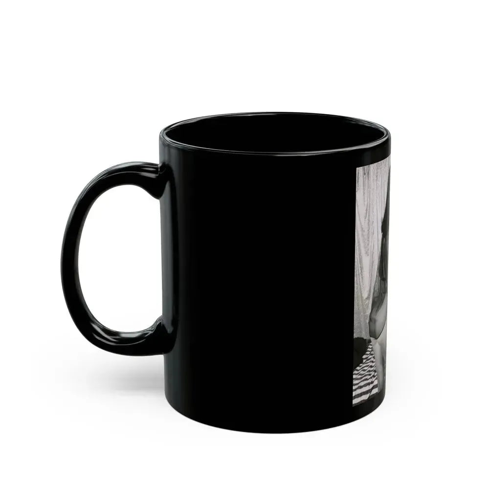 Bettie Page #169 (Vintage Female Icon) Black Coffee Mug - Go Mug Yourself