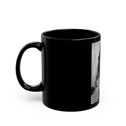 Bettie Page #169 (Vintage Female Icon) Black Coffee Mug - Go Mug Yourself