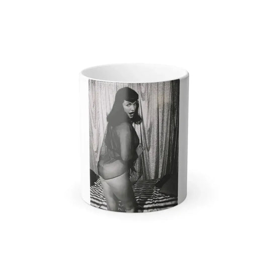 Bettie Page #169 (Vintage Female Icon) Color Changing Coffee Mug 11oz - Go Mug Yourself