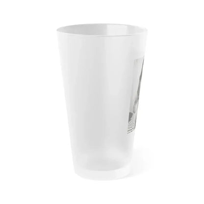 Bettie Page #169 (Vintage Female Icon) Frosted Pint Glass 16oz - Go Mug Yourself