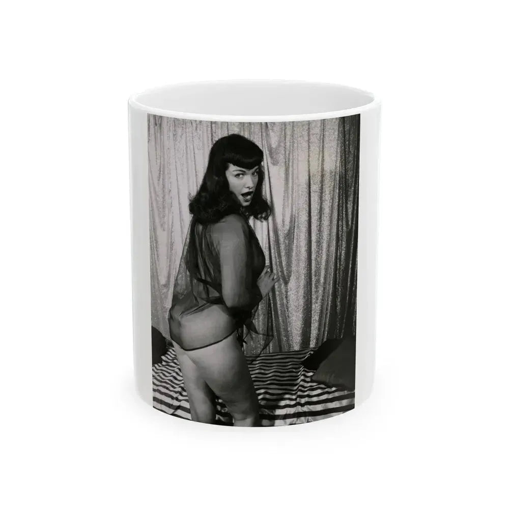 Bettie Page #169 (Vintage Female Icon) White Coffee Mug 11oz - Go Mug Yourself