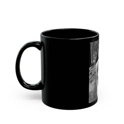 Bettie Page #171 (Vintage Female Icon) Black Coffee Mug - Go Mug Yourself