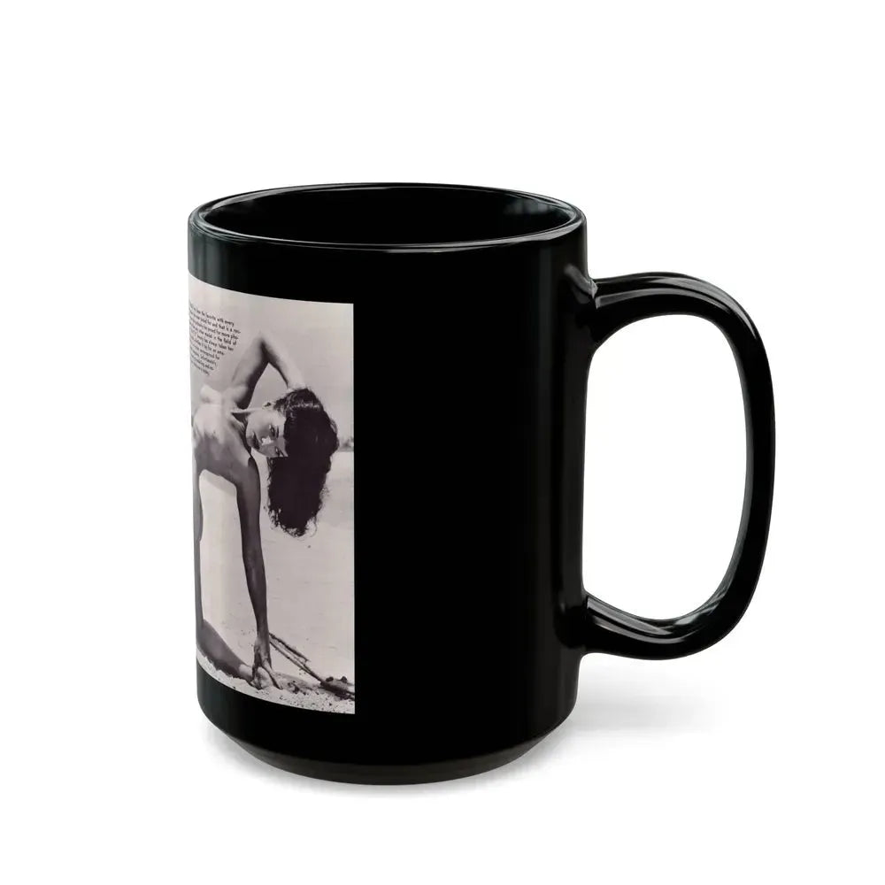 Bettie Page #172 (Vintage Female Icon) Black Coffee Mug - Go Mug Yourself
