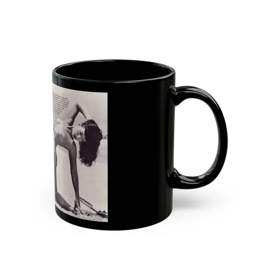 Bettie Page #172 (Vintage Female Icon) Black Coffee Mug - Go Mug Yourself