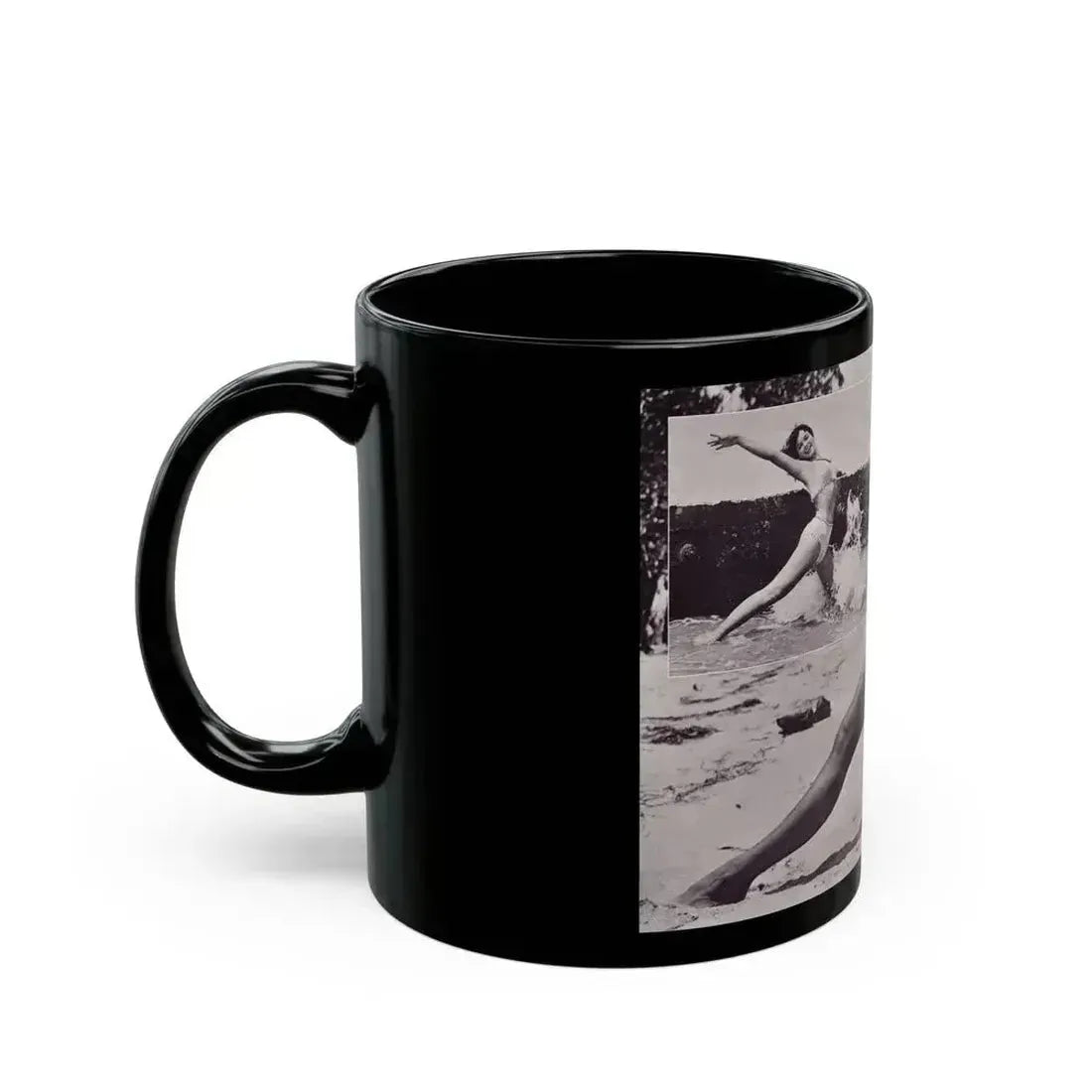 Bettie Page #172 (Vintage Female Icon) Black Coffee Mug - Go Mug Yourself