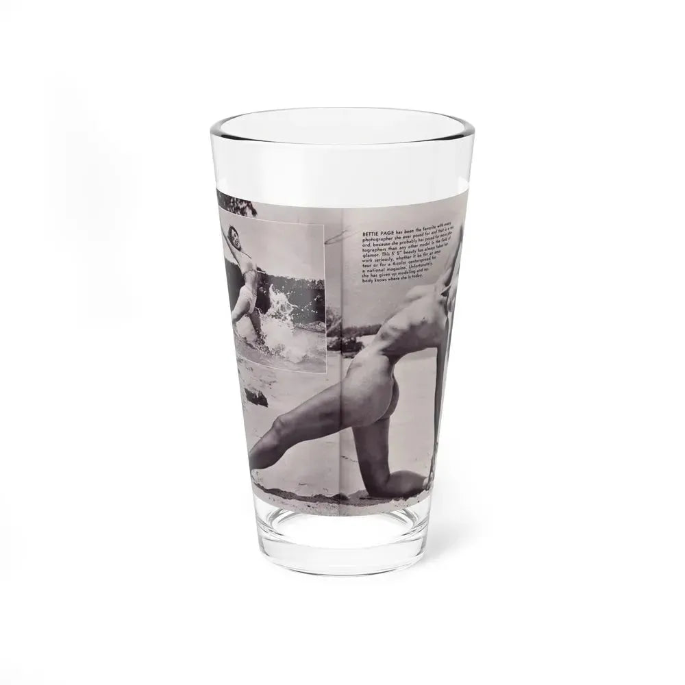 Bettie Page #172 (Vintage Female Icon) Pint Glass 16oz 16oz - Go Mug Yourself
